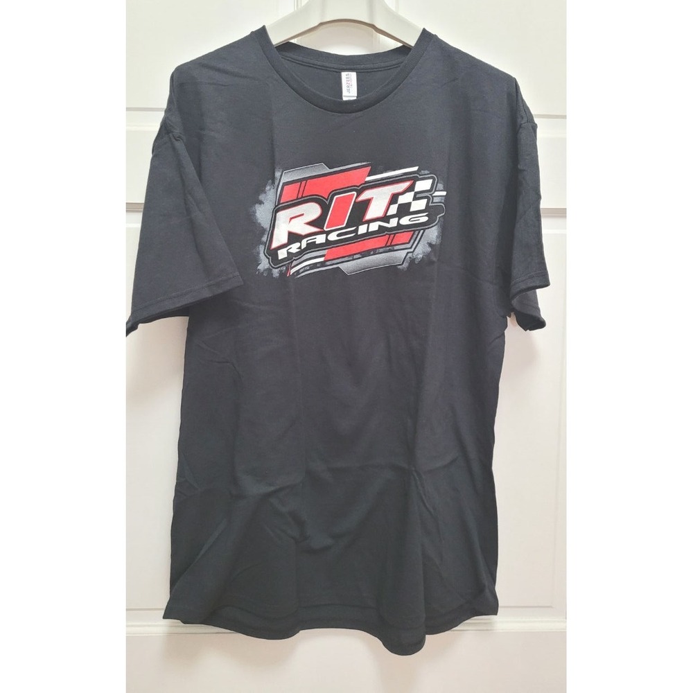 Jerzees Dri-Power RIT Racing Tad Davis #75 Short Sleeve T-Shirt - Black - XL